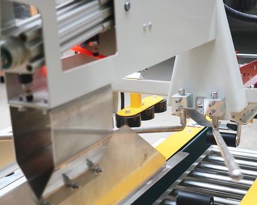 Express Warehouse Carton Case Sealer Flaps Folding Automatic Box Taping Machine